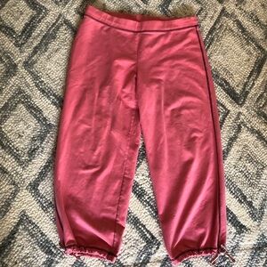 Loft Ann Taylor salmon pink cropped sweatpants  sz M